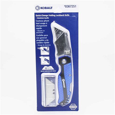 kobalt box cutter stainless steel|kobalt knife box cutter combo.